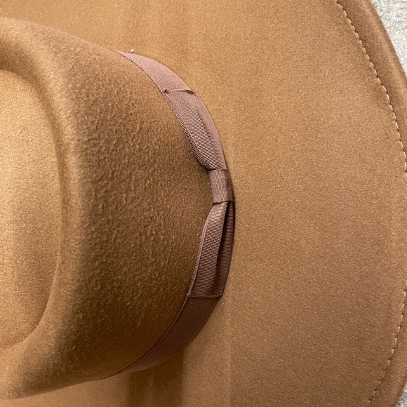 TAN bolero flat brim rancher boho hat - Picture 5 of 7